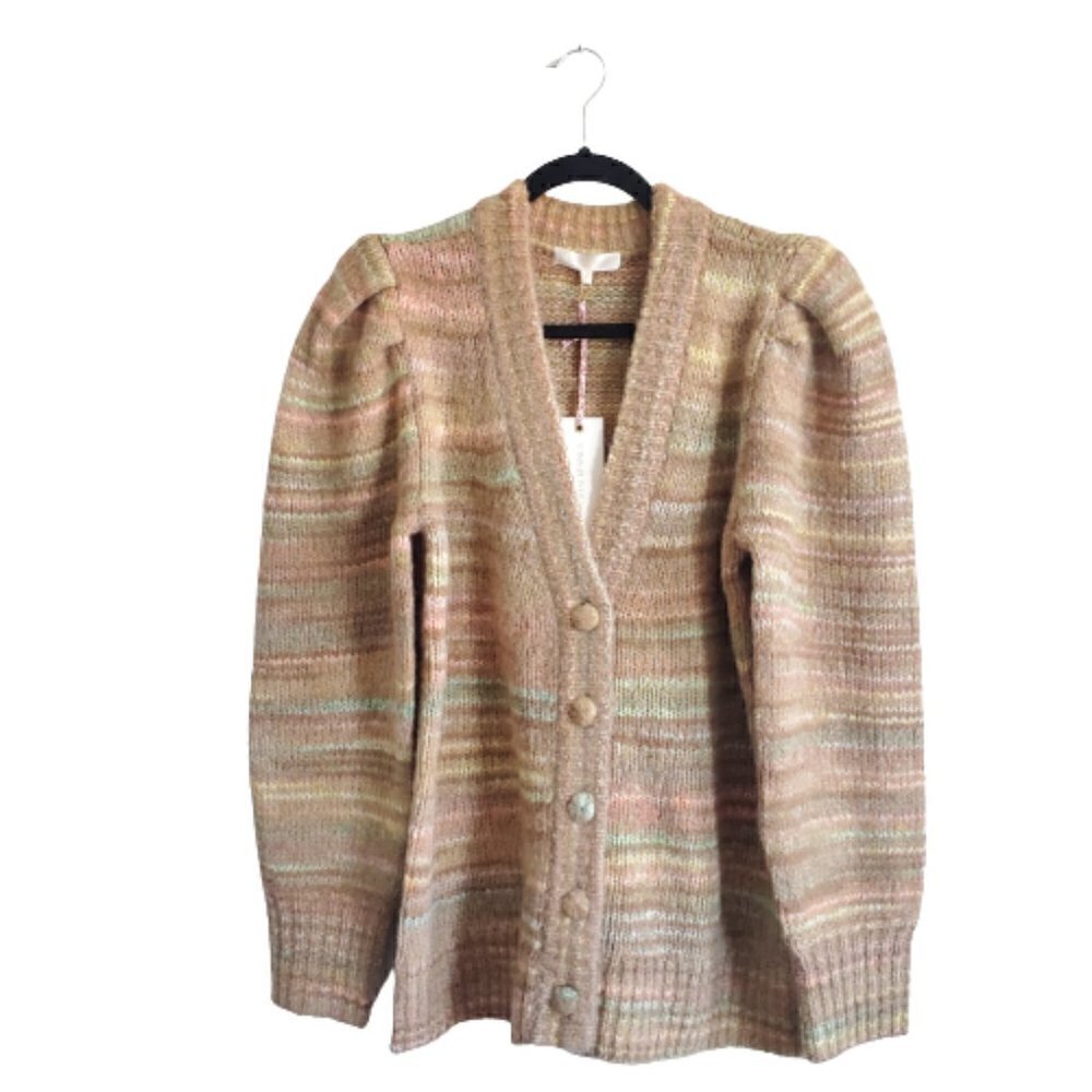 LoveShackFancy Wilford Boyfriend Cardigan Sweater - Picture 1 of 6
